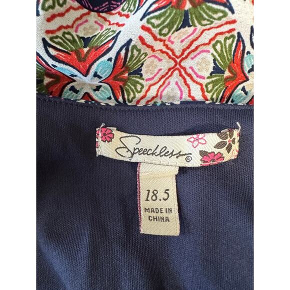 Speechless Women Mini Dress Y2K Cold Shoulder 18.5 Junior Boho Cottage XXL - Picture 10 of 11